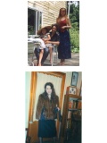 In the top photograph, taken in Autumn 1994, after Susan Hamann had moved in with me, we see my daughter Rachel, myself, and Susan.  And below, in a photograph from sometime around 1990, taken by my then-wife, Anne Marie Whelan?  That's me - as I told Amari Meader:  "This is the REAL me."